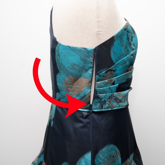 Aidan Mattox -  One-shoulder Jacquard Tiered Ballgown. - Picture 16 of 16